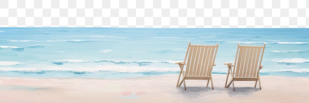 PNG Beach furniture outdoors horizon. AI generated Image by rawpixel.