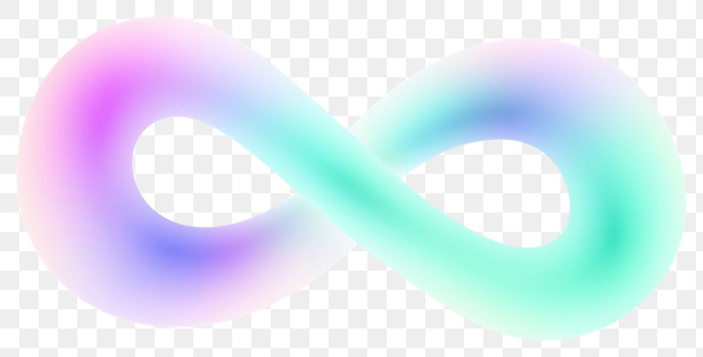PNG  A holography infinity icon white background illuminated abstract.