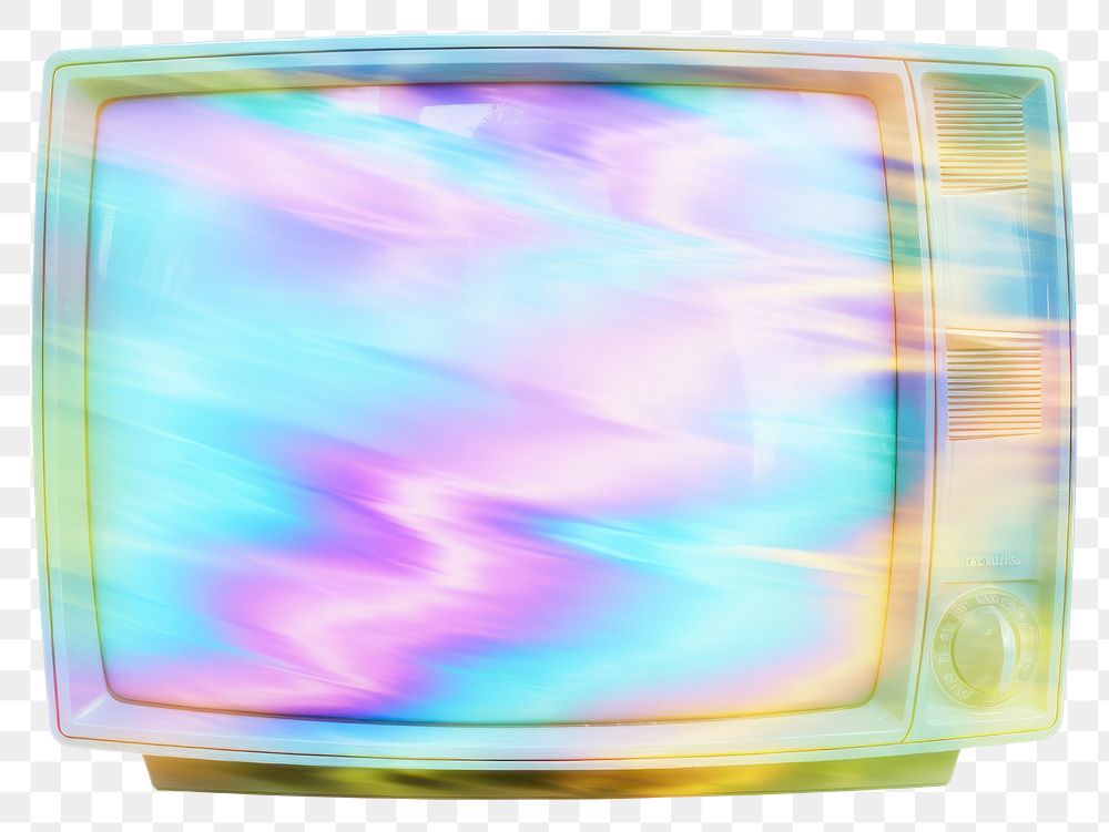 PNG  A holography retro television white background single object electronics.