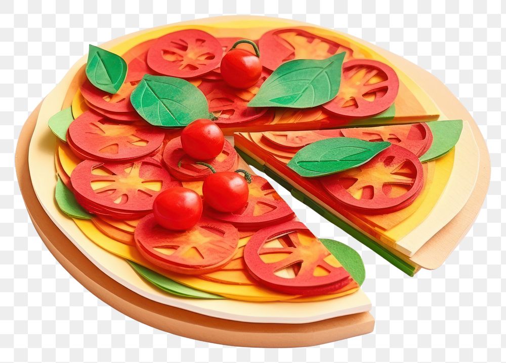 PNG  Pizza tomato food white background.