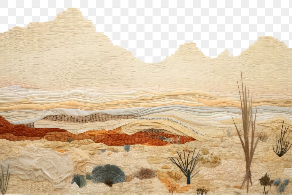 PNG Desert landscape drawing sketch.