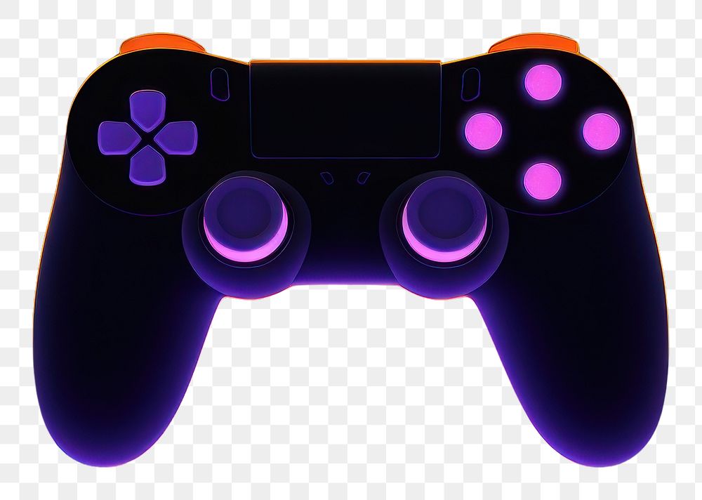 PNG  A joystick technology violet black.