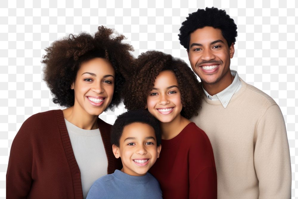 PNG  Family portrait smiling adult.