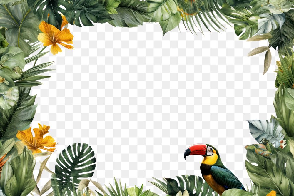 PNG  Tropical bird backgrounds outdoors.