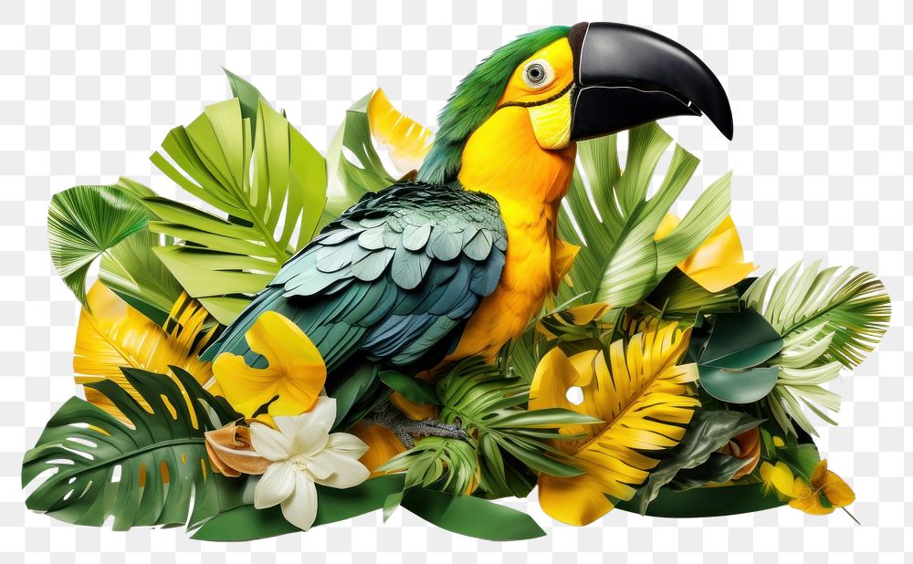 PNG  Tropical bird animal parrot.