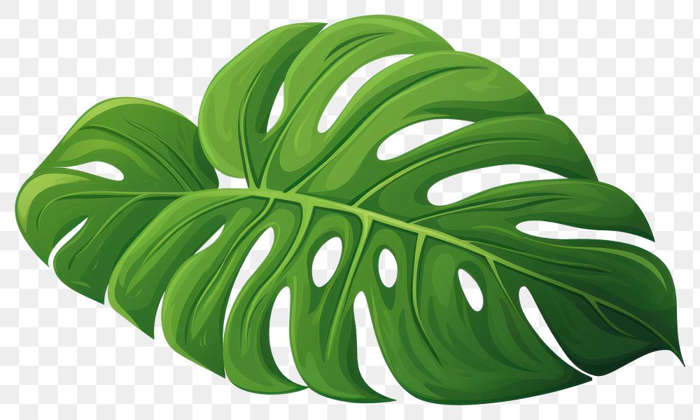 PNG  Tropical leaf plant green.