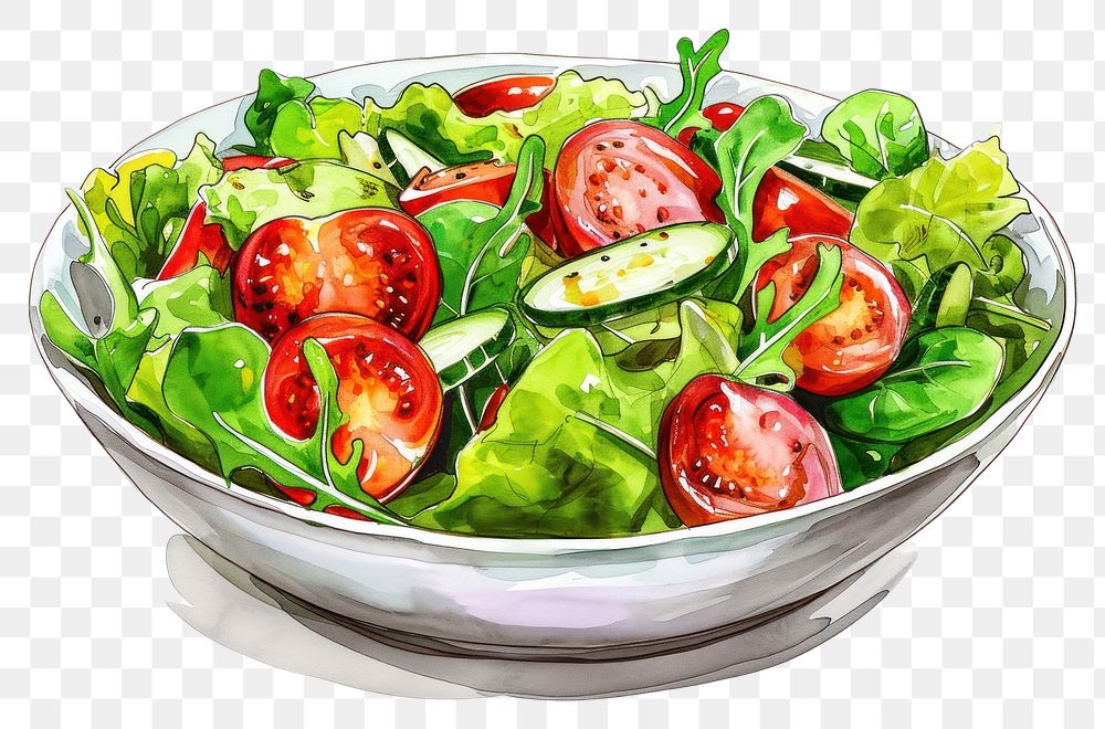 PNG  Vegan salad vegetable plate plant.