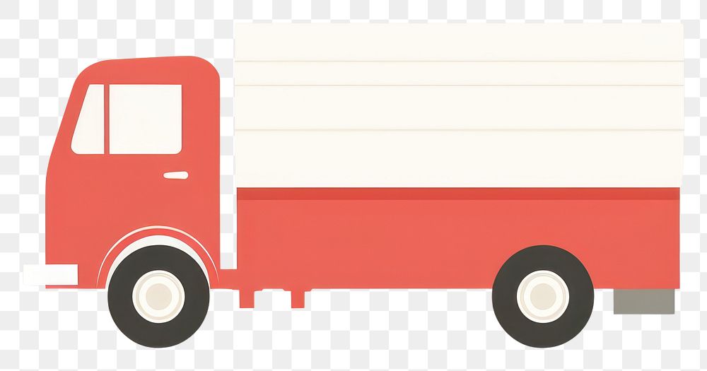 PNG  Illustration of a simple truck vehicle transportation semi-truck.