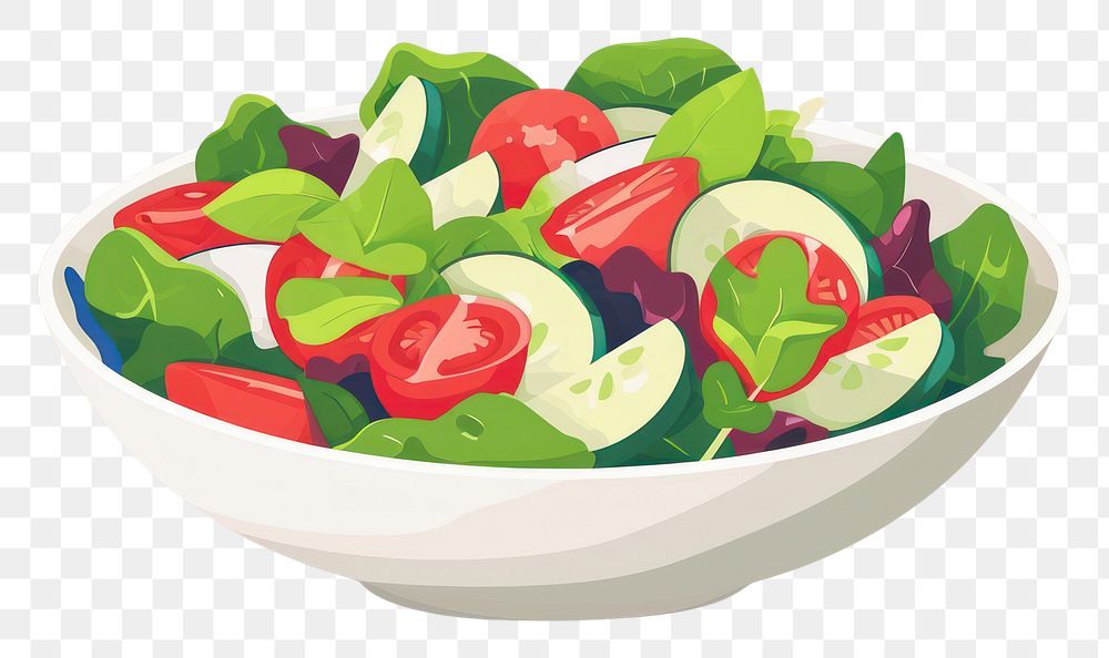 PNG  Vegan salad food vegetable freshness.