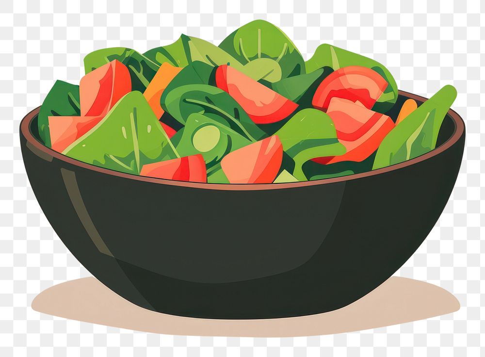 PNG  Vegan salad food bowl vegetable.