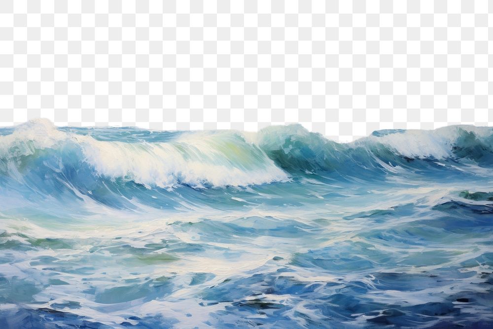 PNG  Sea outdoors painting nature. AI generated Image by rawpixel.