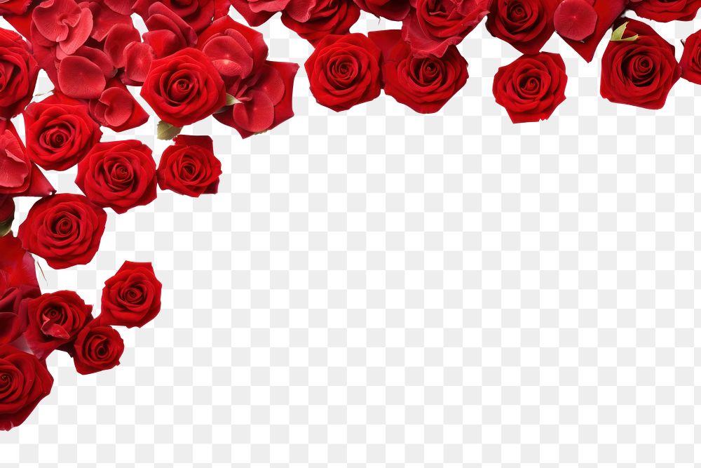 PNG Roses red border backgrounds flower petal.