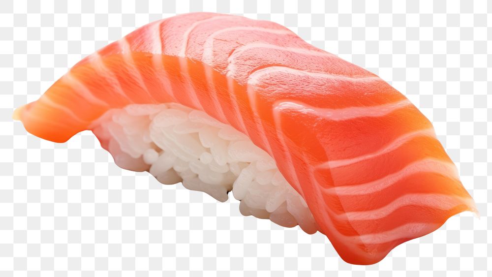 PNG Nigiri seafood salmon sushi.