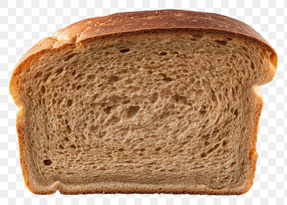 PNG Bread Slice bread brown food.