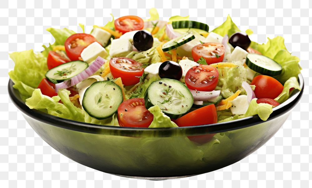 PNG Salad with fresh vegetables salad lettuce plate.