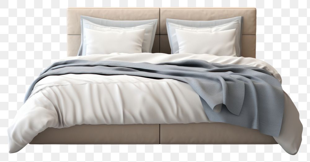 PNG Bed modern furniture blanket cushion.