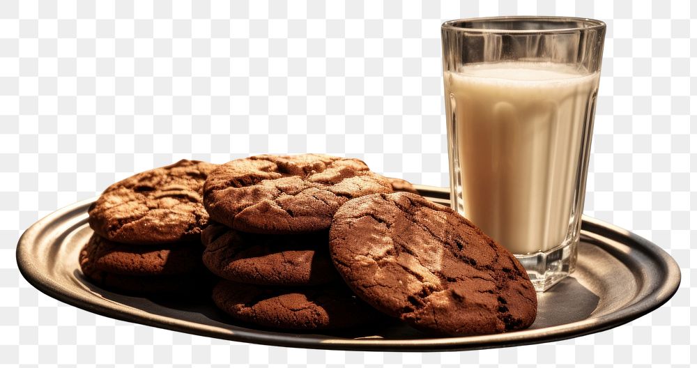 PNG Cookie dairy plate milk.