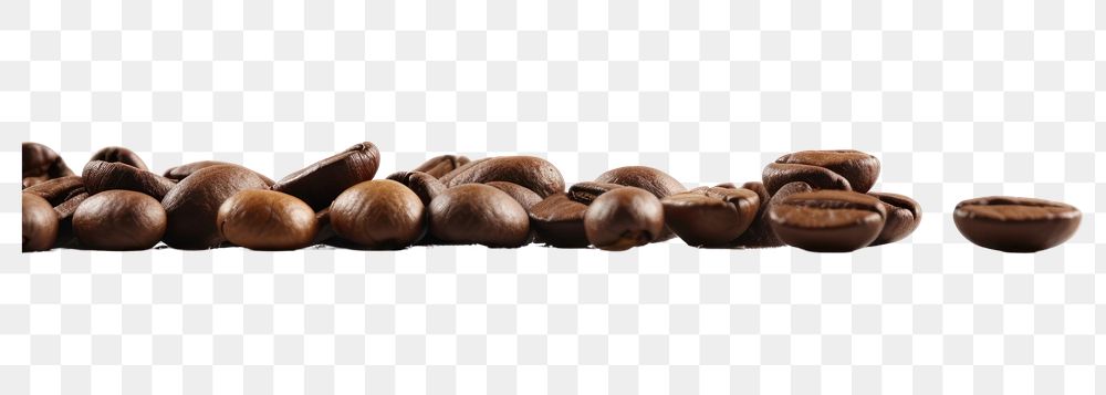 PNG Coffee beans white background chocolate confiture.