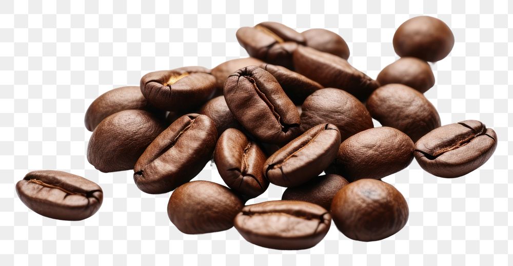 PNG Coffee beans backgrounds white background chocolate.