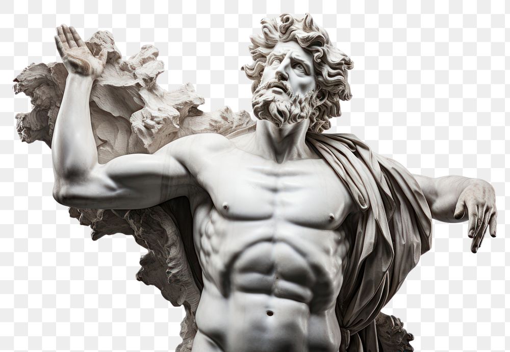 PNG Rome sculpture statue art white background.