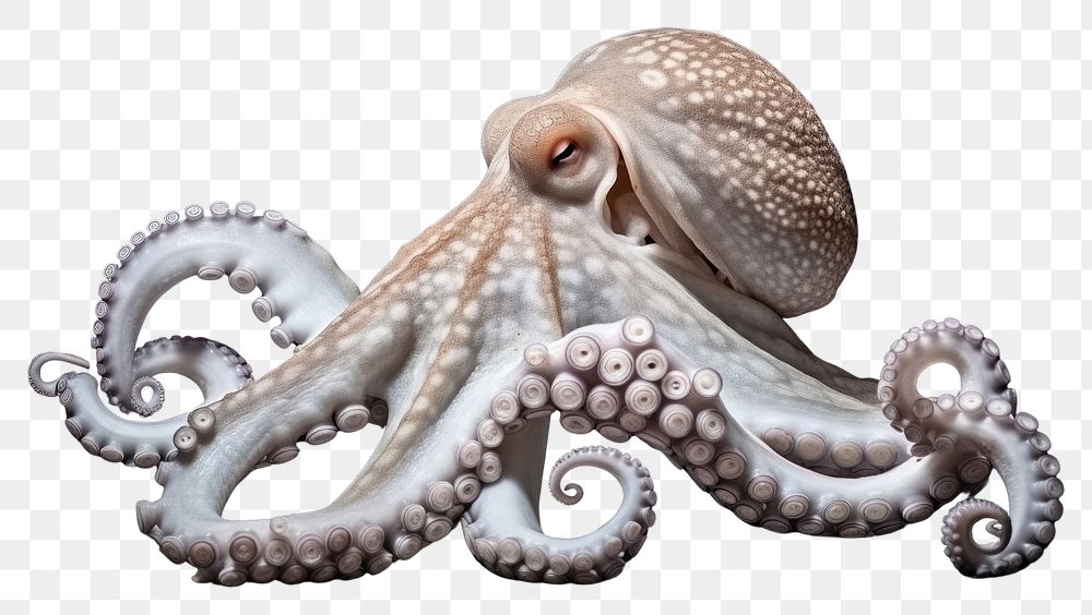 PNG  Octopus animal invertebrate translucent. AI generated Image by rawpixel.