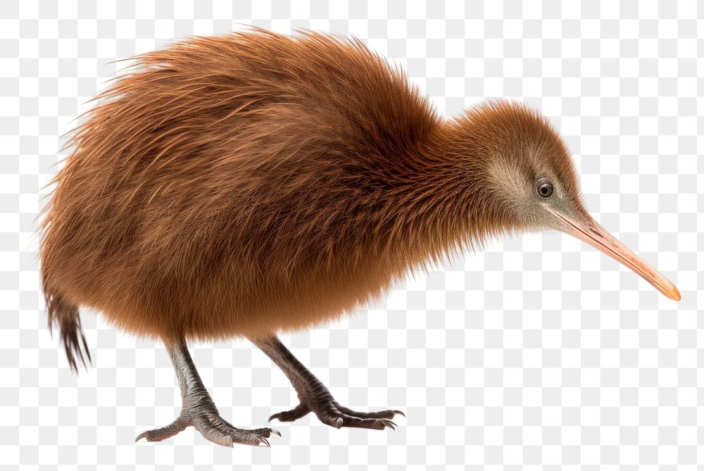 PNG Brown Kiwi animal brown beak.