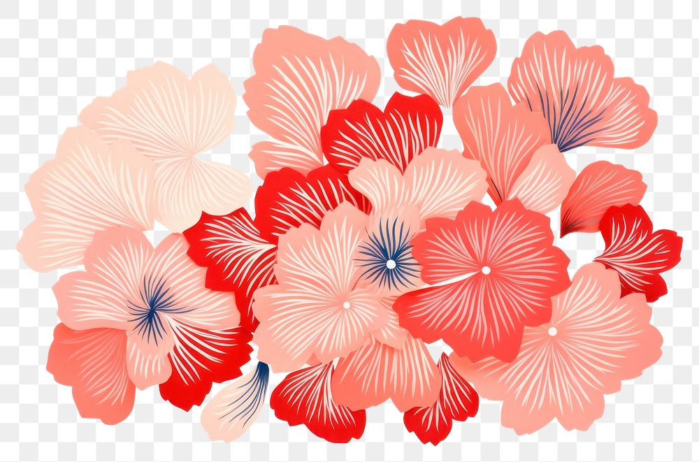 PNG Flower petals backgrounds hibiscus drawing.