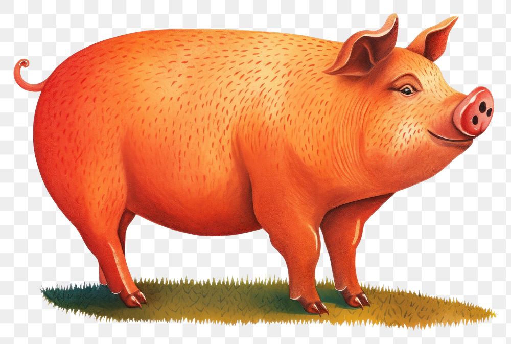 PNG  A farm pig mammal animal boar.