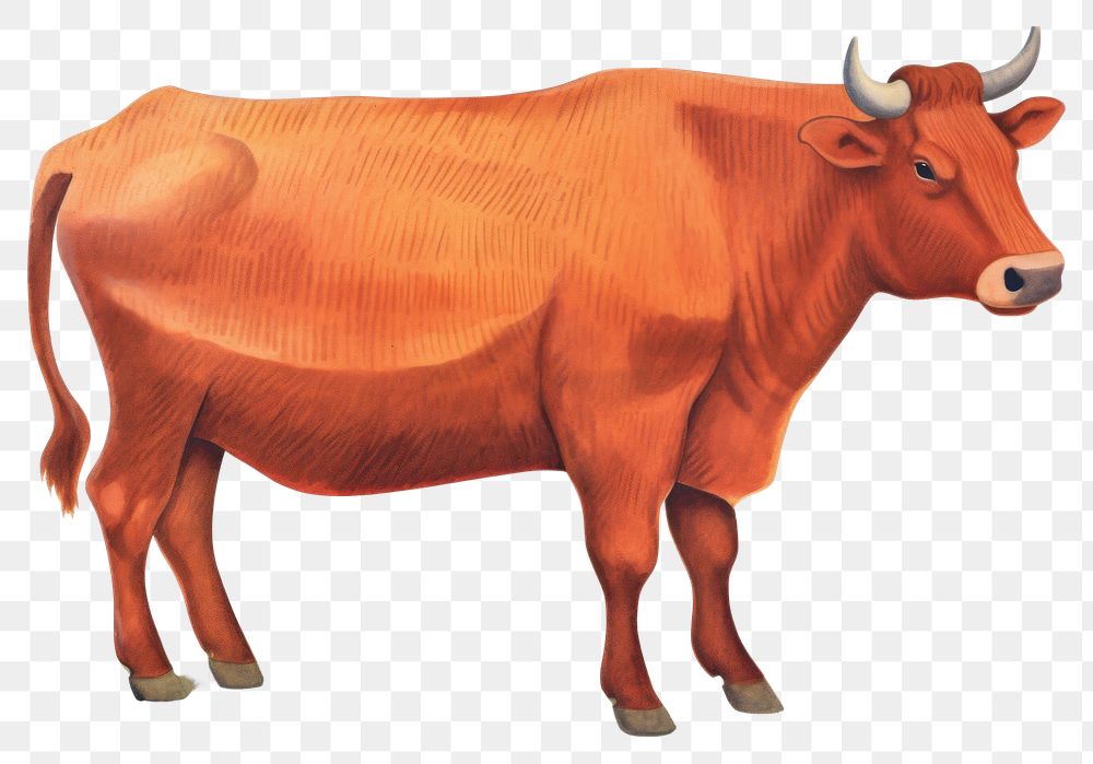 PNG  A cow livestock cattle mammal.