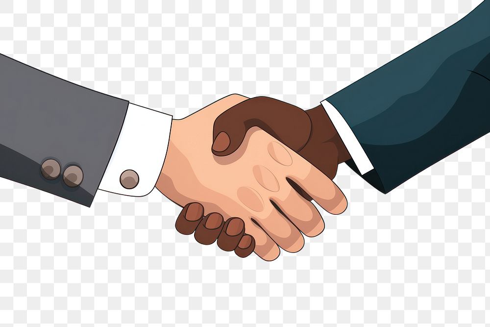 PNG  Handshake men and women handshake agreement appliance.