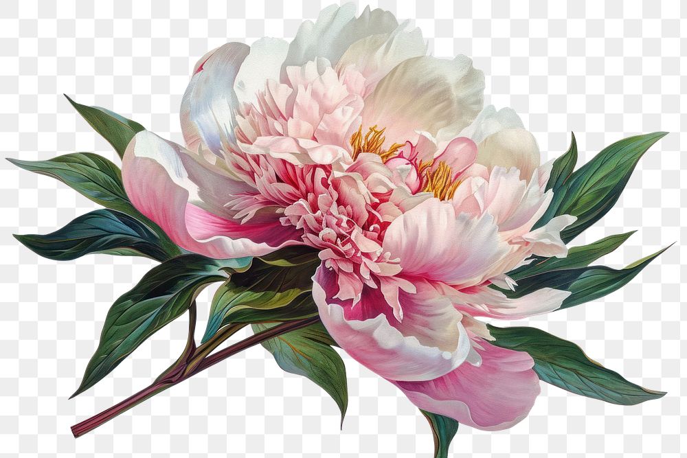 PNG A blooming peony flower blossom dahlia plant