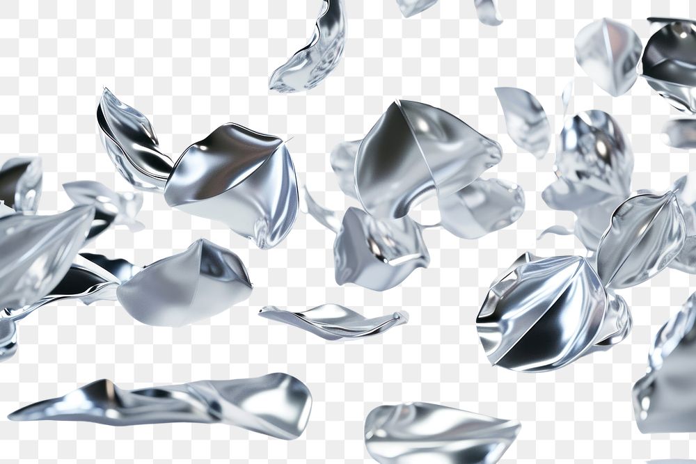 PNG Backgrounds silver petal aluminium.
