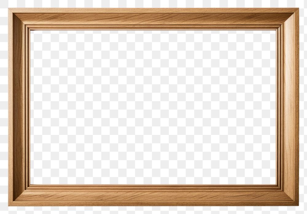 PNG Brown wooden frame backgrounds simplicity rectangle. AI generated Image by rawpixel.