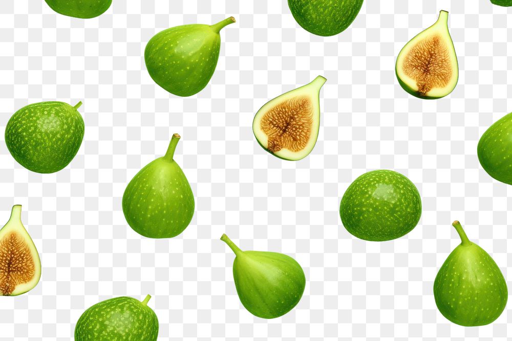 PNG Green fig slices pattern backgrounds fruit green. AI generated Image by rawpixel.