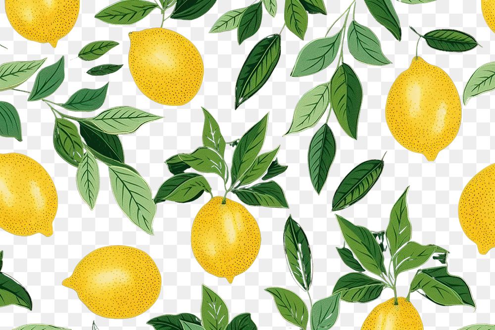 PNG Lemon fruit pattern lemon backgrounds plant. 