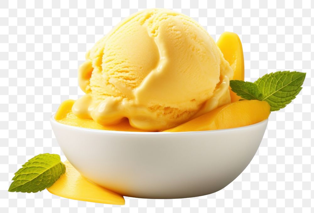 PNG A mango ice-cream dessert plant food.
