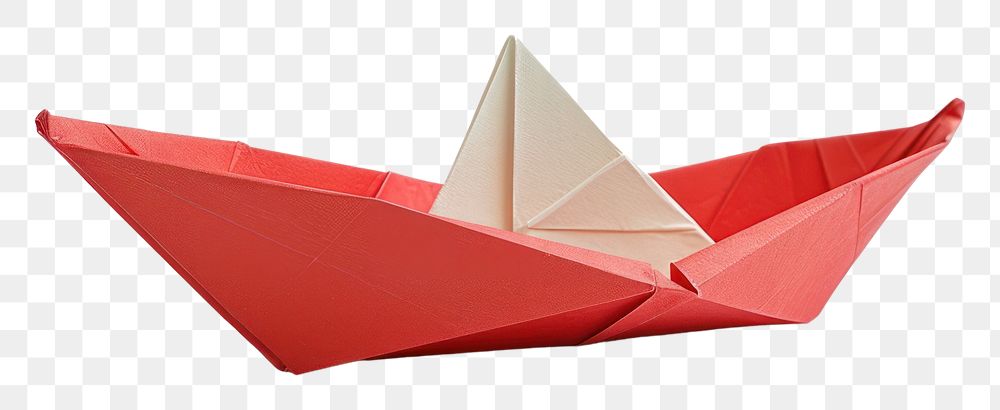 PNG A boat origami paper white background transportation.
