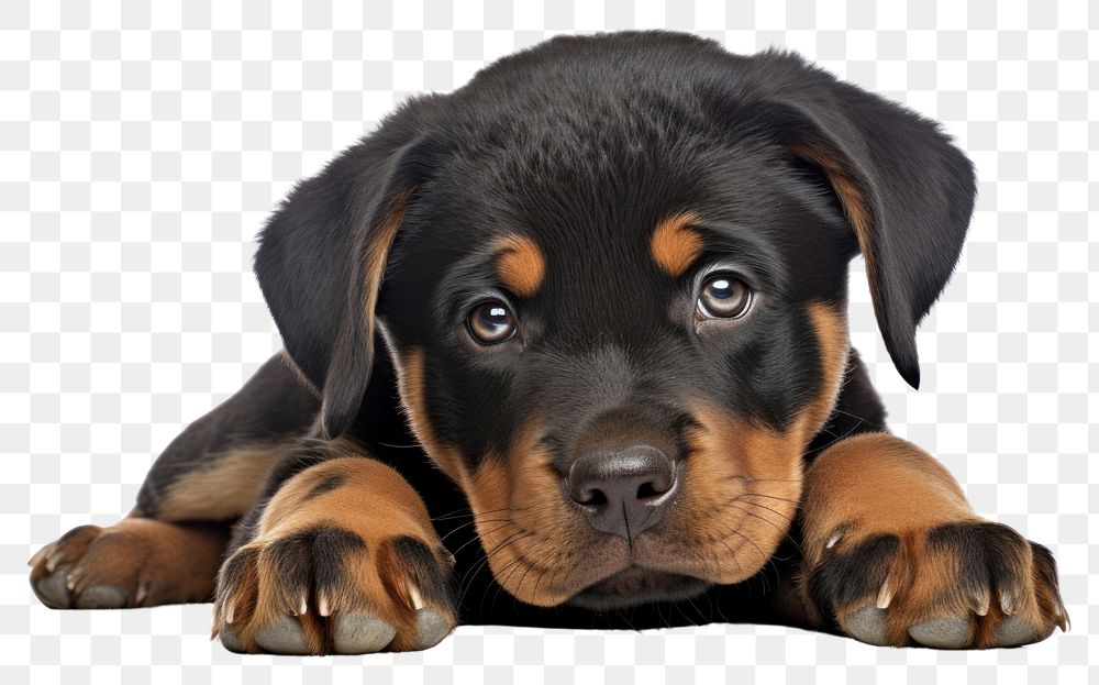 PNG Rottweiler pup rottweiler mammal animal. AI generated Image by rawpixel.