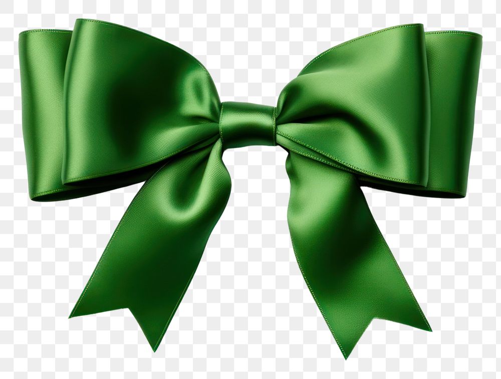PNG Bow ribbon green white background.