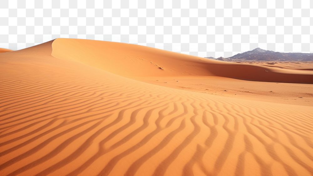 PNG Sand desert outdoors horizon. AI generated Image by rawpixel.