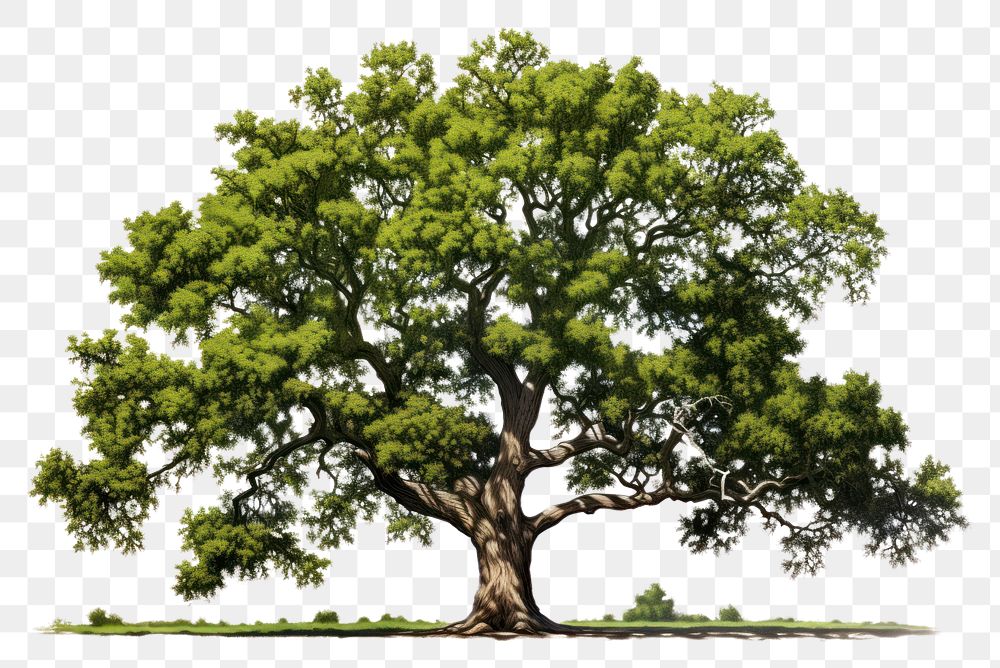PNG Oak tree plant green oak. AI generated Image by rawpixel.