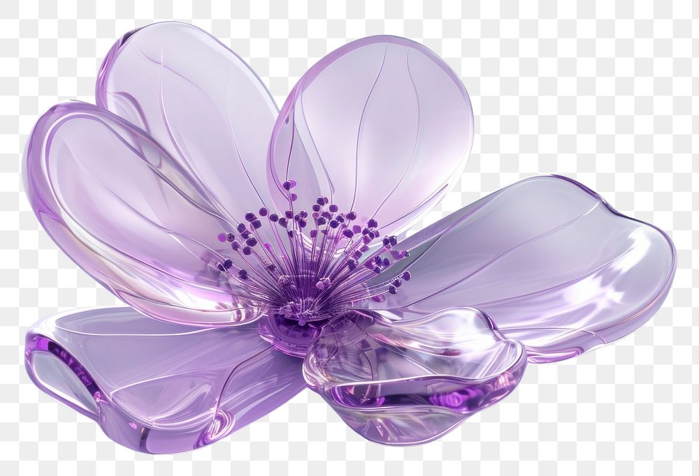 PNG Flower icon blossom jewelry purple