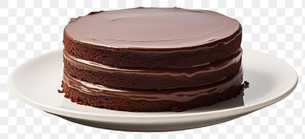 PNG Chocolate cake dessert plate food.