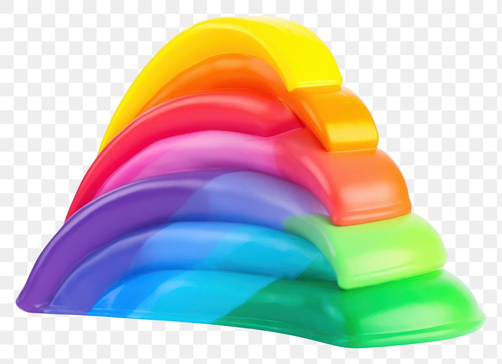 PNG  Rainbow toy confectionery variation.
