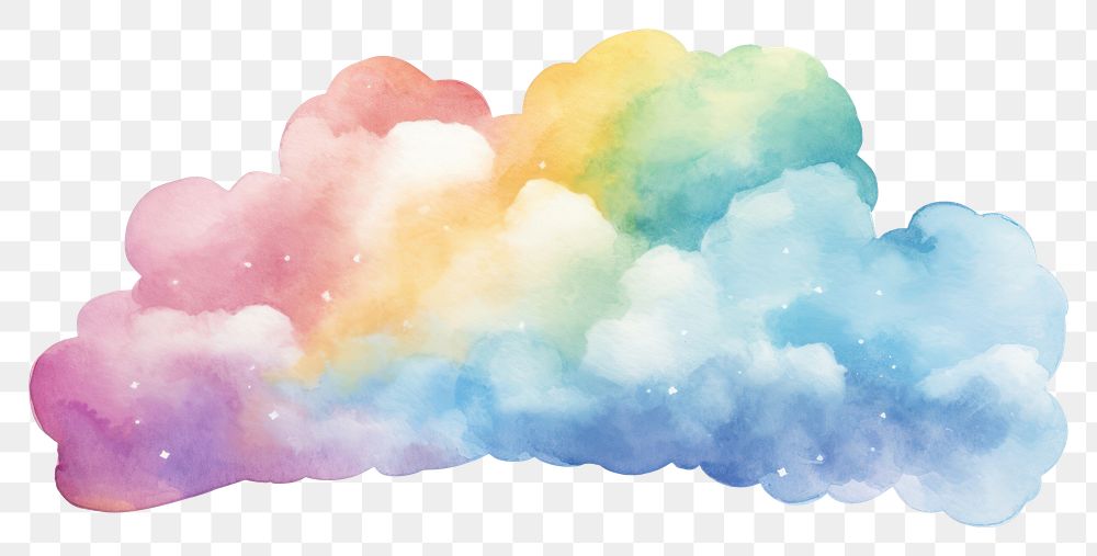 PNG  Rainbow cloud backgrounds nature art.