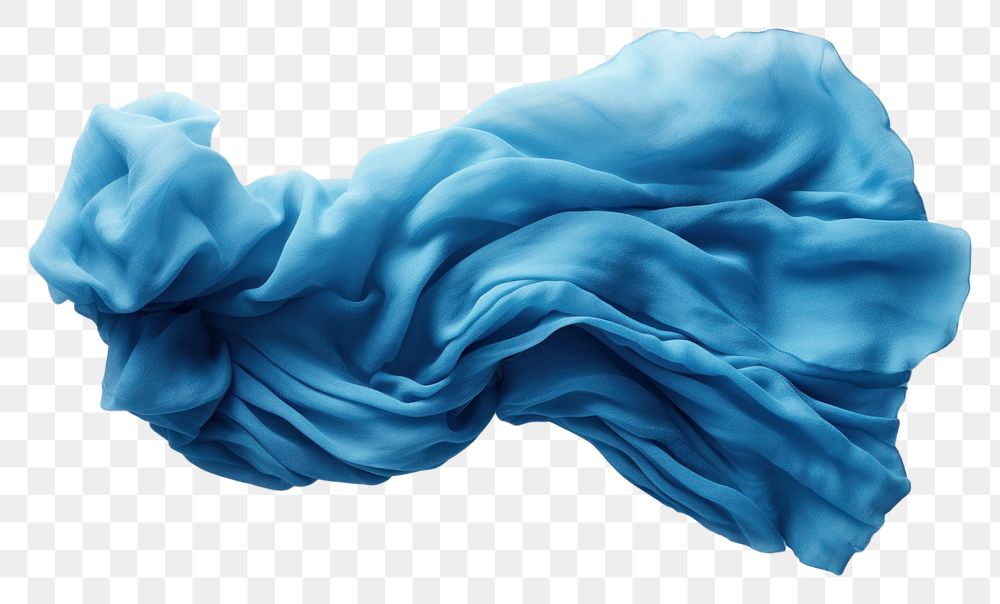 PNG Blue Wool fabric textile white background turquoise.