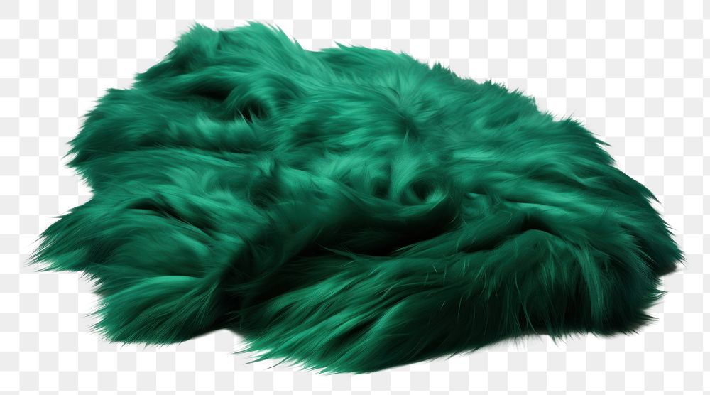 PNG Dark green fur fabric textile mammal pet.