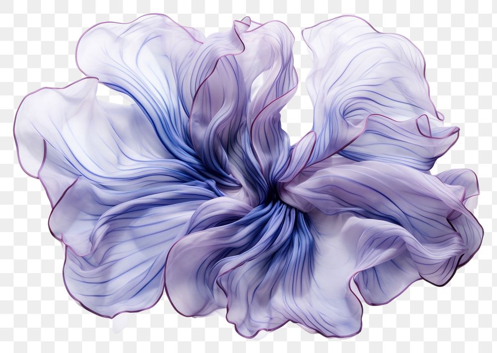 PNG Flower pattern silk drawing purple sketch.