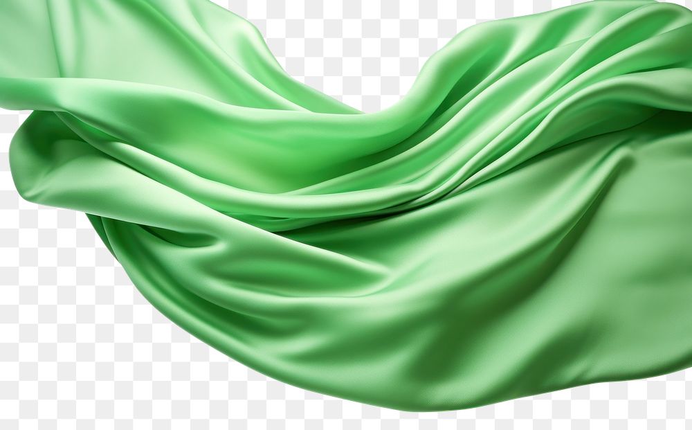 PNG Green silk fabric backgrounds textile white background.