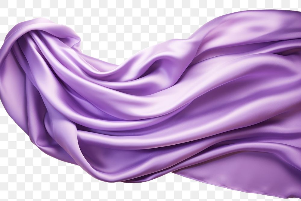 PNG Purple silk fabric backgrounds textile white background.